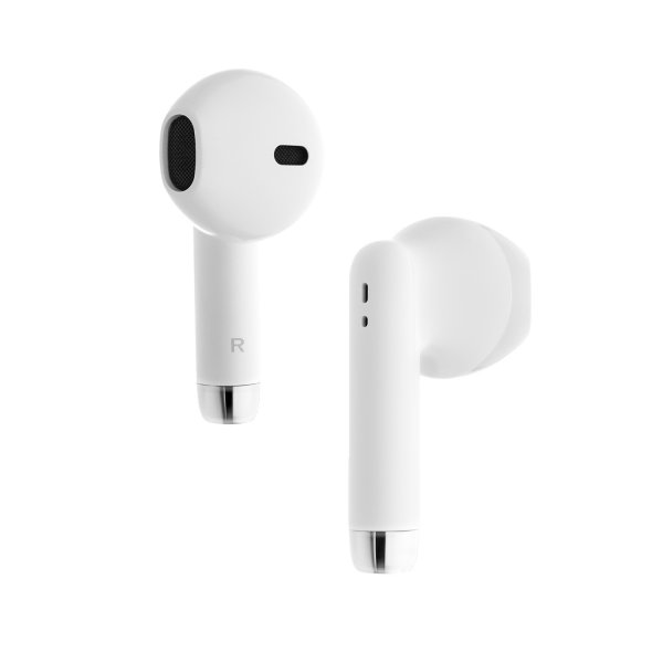 Kiinteät langattomat kuulokkeet True Wireless Headphones, valkoinen