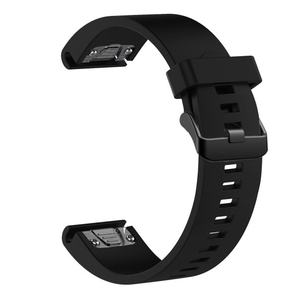 Kiinteä Garmin QuickFit 20mm Ranneke Silikoniranneke Musta