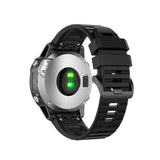 Kiinteä Garmin QuickFit 22mm ranneke silikoni musta