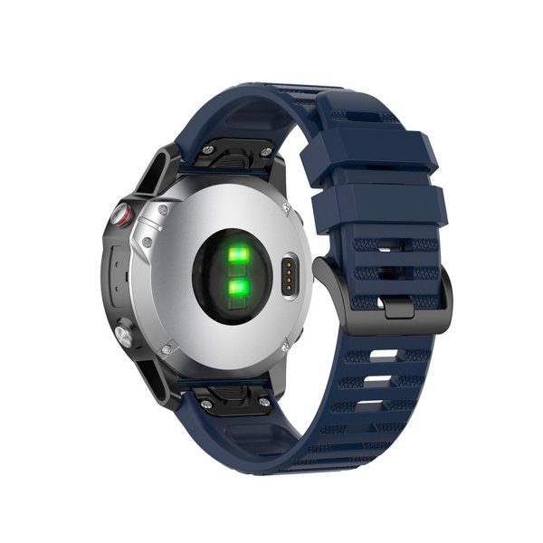Kiinteä Garmin QuickFit 22mm ranneke silikonihihna sininen