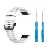 Kiinteä Garmin QuickFit 22mm Ranneke Silikoniranneke Valkoinen