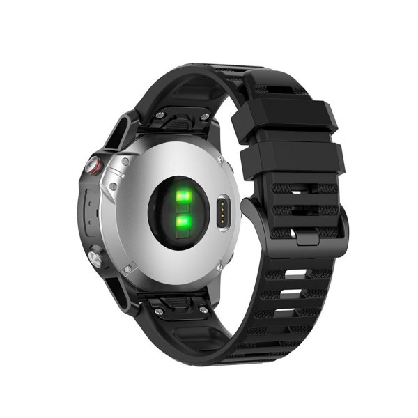 Kiinteä Garmin QuickFit 26mm ranneke silikoni, musta