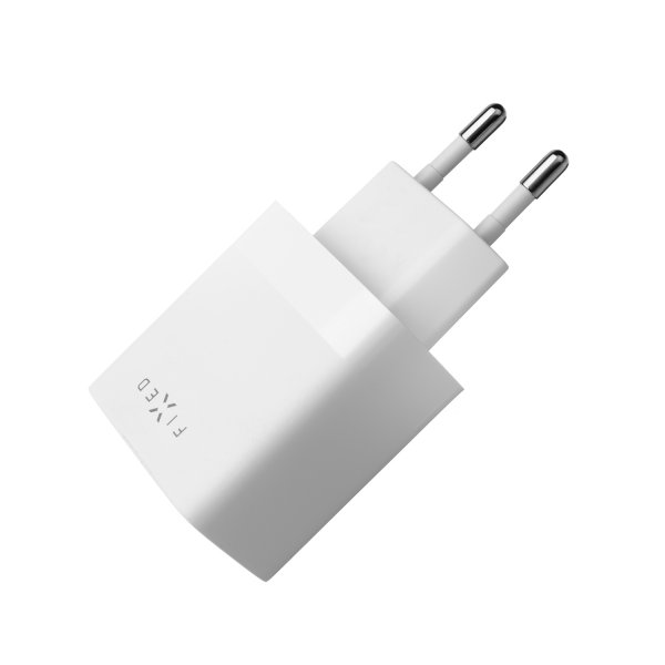 Fixed Laturi USB-C-kaapelilla 1m 2xUSB-A 17W Valkoinen