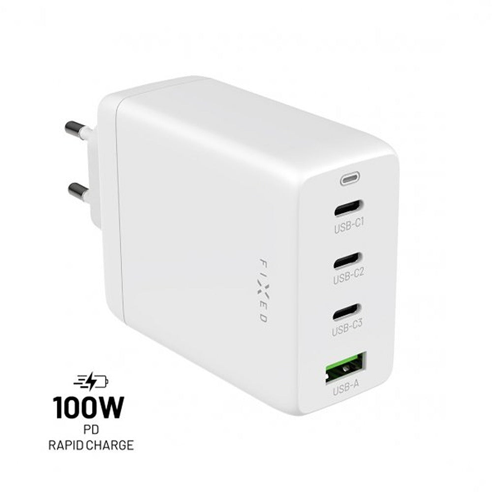 Fixed Laturi GaN100 3xUSB-C & 1xUSB-A
