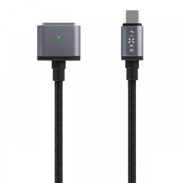 Fixed USB-C MagSafe 3 -kaapeli MacBook 140W 2m Musta