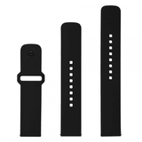 Kiinteä Samsung Galaxy Watch 22mm Ranneke Silikoni Urheiluranneke Musta