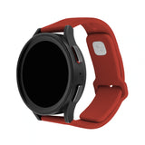 Kiinteä Samsung Galaxy Watch 22mm Ranneke Silikoni Urheilullinen Hihna Punainen