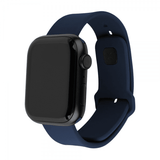 Kiinteä Apple Watch 44/45/46mm ranneke silikoni urheilullinen ranneke sininen