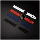 Kiinteä Apple Watch Ultra 49 mm ranneke, silikoninen urheiluranneke, valkoinen