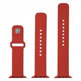 Kiinteä Apple Watch Ultra 49 mm ranneke, silikoninen urheiluranneke, punainen