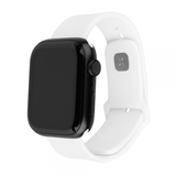 Kiinteä Apple Watch Ultra 49 mm ranneke, silikoninen urheiluranneke, valkoinen