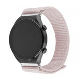 Kiinteä Samsung Galaxy Watch 20mm Ranneke Nylon Sporty Strap Roosa