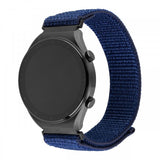 Korjattu Samsung Galaxy Watch 22mm ranneke Nylon Sporty Strap Sininen
