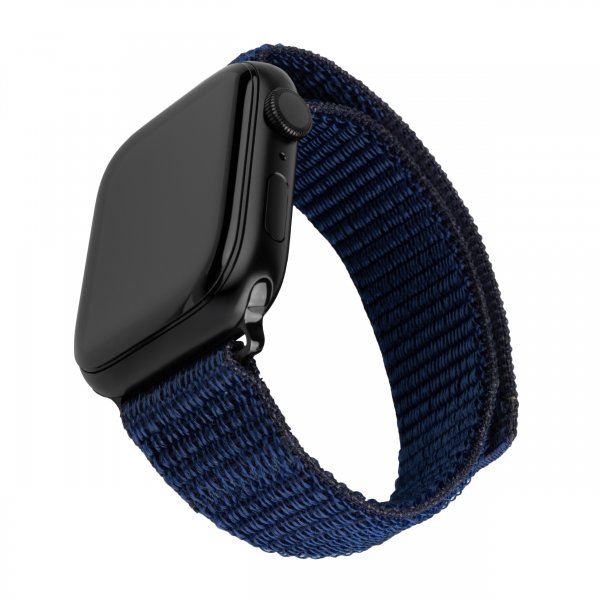 Kiinteä Apple Watch Ultra 49mm ranneke Nylon Sporty Strap Sininen