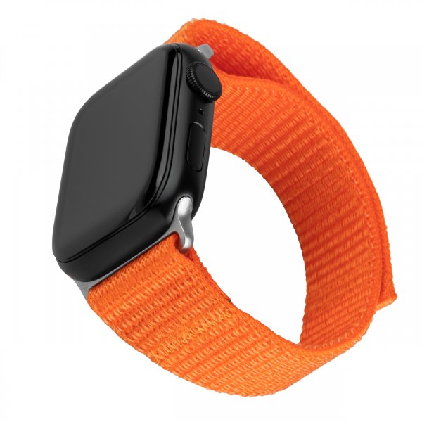Kiinteä Apple Watch Ultra 49mm ranneke nailonia urheilullinen hihna Oranssi