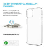 Kiinteä iPhone 14/iPhone 15 -suojakuori ReStory Läpinäkyvä