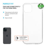 Kiinteä iPhone 14 Plus/iPhone 15 Plus Kuori ReStory Läpinäkyvä