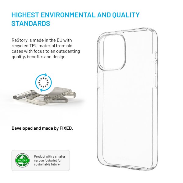 Fixed iPhone 15 Pro Max Kuori ReStory Läpinäkyvä