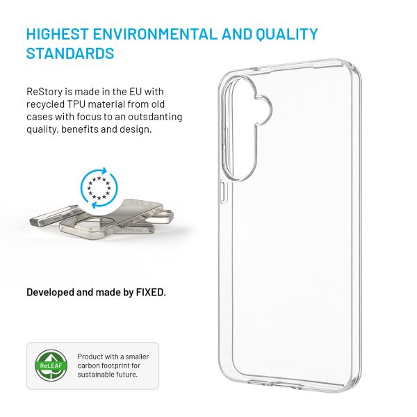 Fixed Samsung Galaxy A55 Kuori ReStory Läpinäkyvä