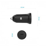 Kiinteä autolaturi USB-C PD 3.0 20W