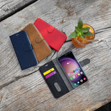 Kiinteä Samsung Galaxy A55 Fodral Opus Book Punainen
