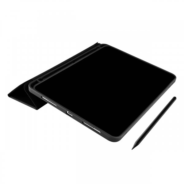 Kiinteä iPad Air 13 (M2/M3/M4) Kotelo Padcover+ Musta