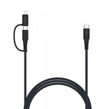 Fixed Kaapeli 2in1 USB-C/Lightning 60W 1.2m Musta