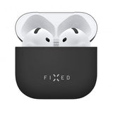 Kiinteä AirPods 4 -kuori Silky Musta
