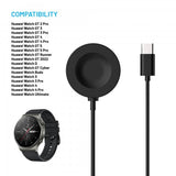 Kiinteä laturi Huawei Watch USB-C 1m Musta
