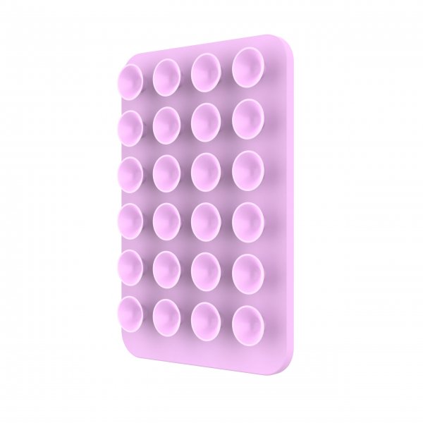 Kiinteä MagSafe-pidike imukupeilla MagMate Pink