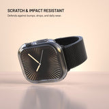 Kiinteä Apple Watch 46mm (Series 10) -suojakotelo integroidulla näytönsuojalla PURE