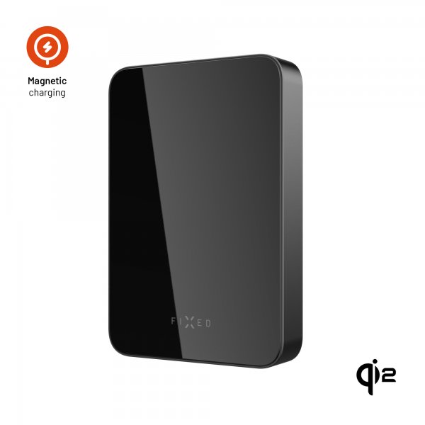 Fixed MagSafe Powerbank MagZen 10 Crystal Qi2 Musta