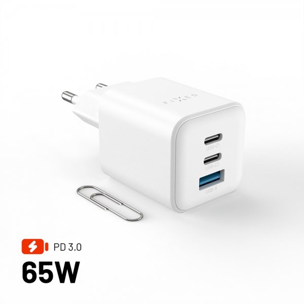 Fixed Laturi Mini PD 65W GaN USB-A & USB-C