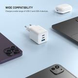 Fixed Laturi Mini PD 65W GaN USB-A & USB-C