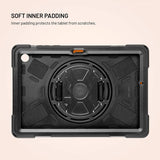 Kiinteä Samsung Galaxy Tab A11 Plus kuori Rugged Tablet Case Musta