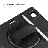 Kiinteä Samsung Galaxy Tab A11 Plus kuori Rugged Tablet Case Musta