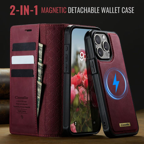 CaseMe iPhone 13 Pro Kotelo C49 Series Punainen