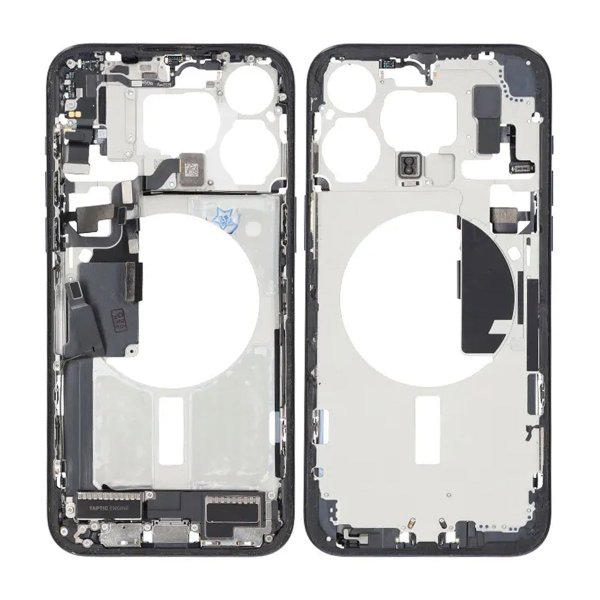 Välipaneeli pienosilla iPhone 15 Pro Max -puhelimeen - Sininen titaani OEM