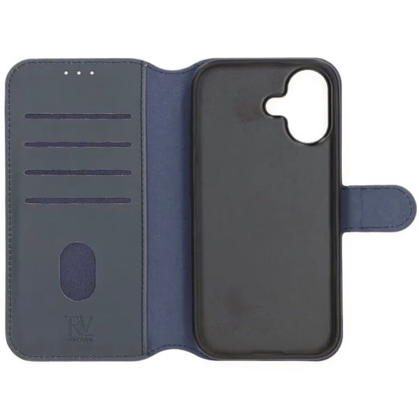 Rvelon iPhone 17 -kotelo, 4 korttipaikkaa, irrotettava kuori, sininen