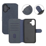 Rvelon iPhone 17 -kotelo, 4 korttipaikkaa, irrotettava kuori, sininen