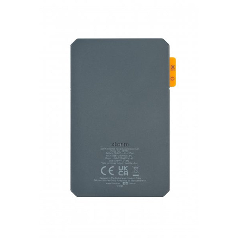 Xtorm Powerbank 10 000 mAh 15 W USB-C & USB-A Harmaa