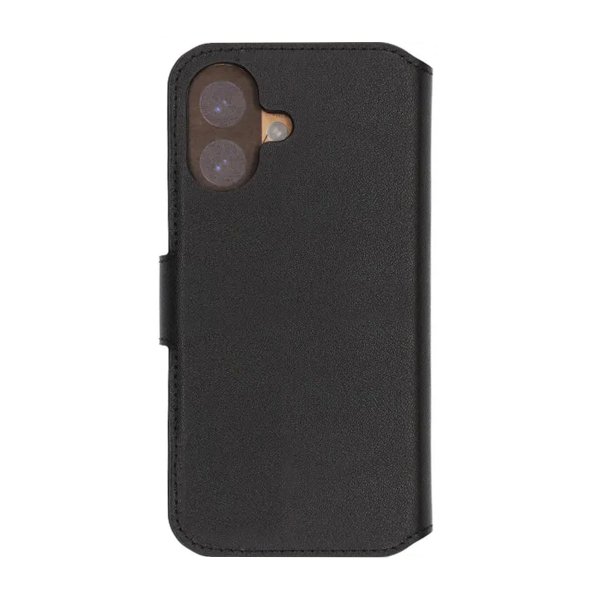Rvelon iPhone 17 -kotelo, aitoa nahkaa, musta