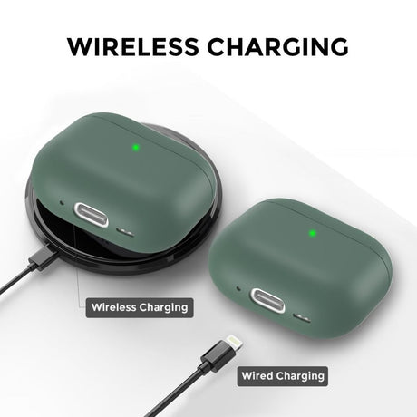 Ahastyle AirPods 4/5 Kuori Silikoni Vihreä