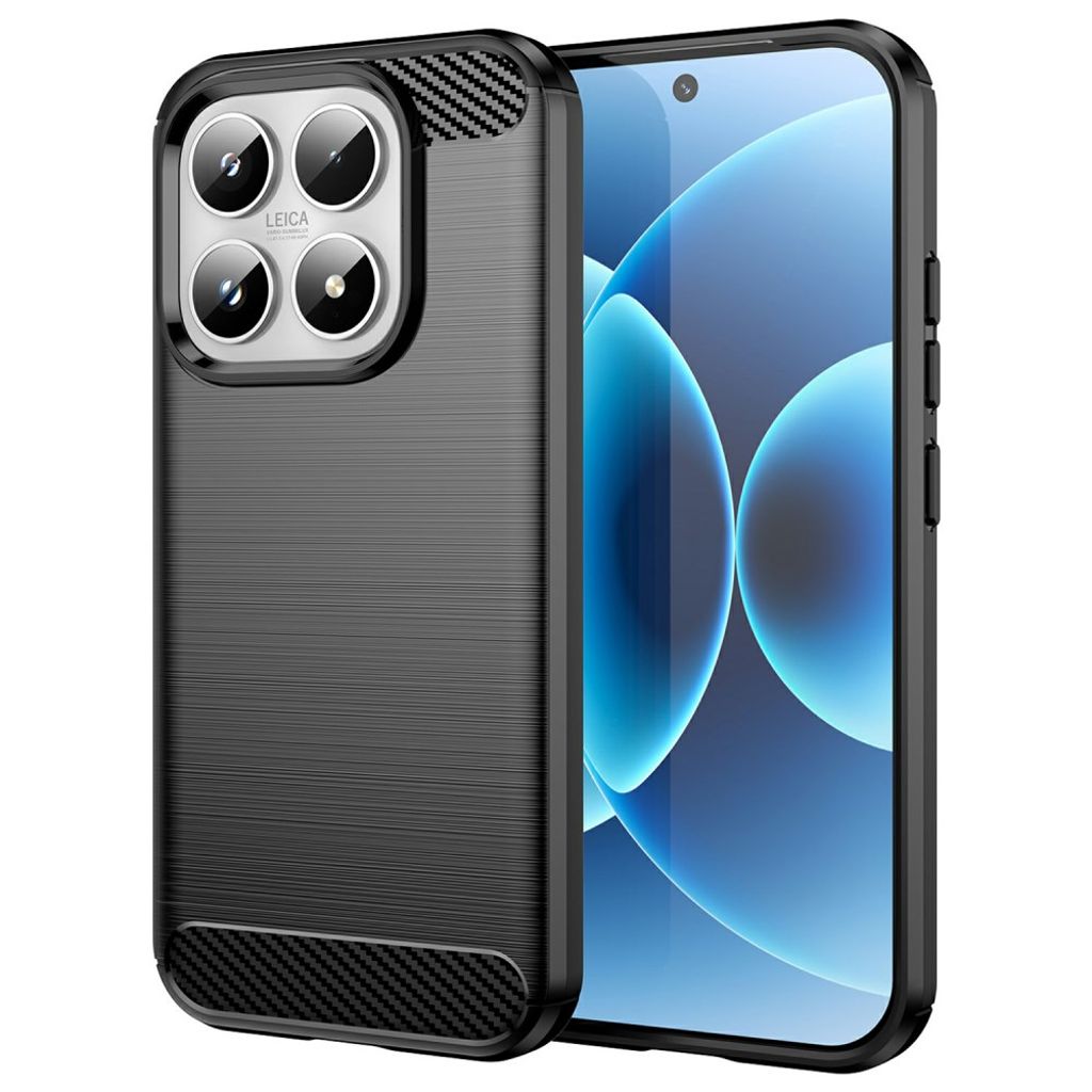 Xiaomi 17 Kuori Harjattu Hiilikytkentekstuuri Musta