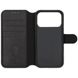 Rvelon iPhone 17 Pro Kotelo Aidosta Nahasta Musta