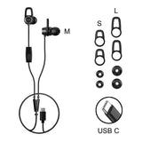 Mixx Langalliset SoundPort USB-C Kuulokkeet, Musta