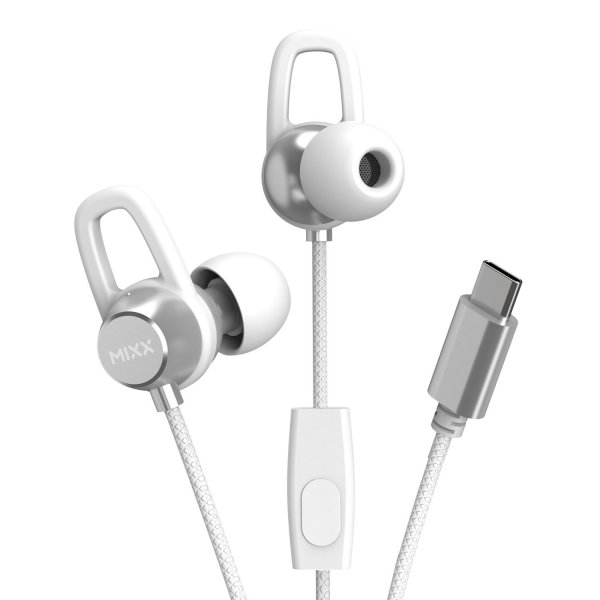 Mixx Langalliset SoundPort USB-C -kuulokkeet, valkoinen