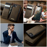 CaseMe iPhone 16e/iPhone 17e Kotelo C49 Series Ruskea