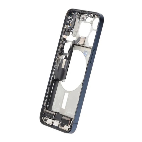 Välipaneeli pienosilla iPhone 15 Pro Max -puhelimeen - Sininen titaani OEM