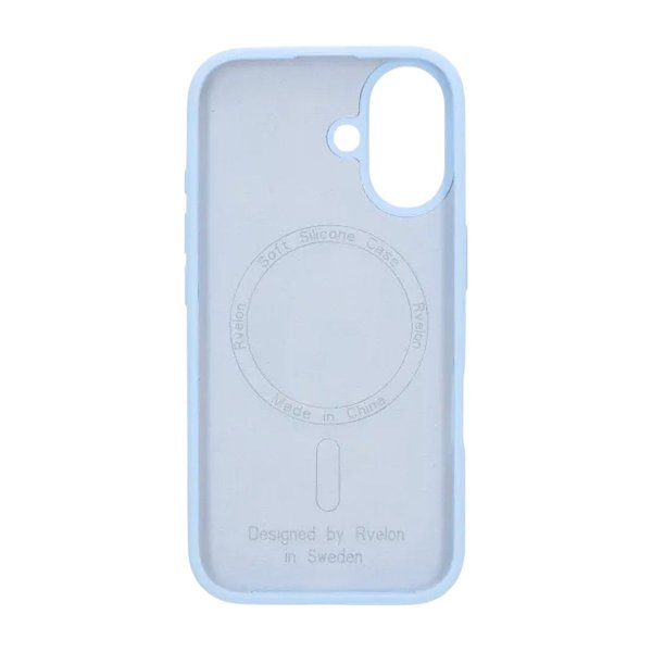 Rvelon iPhone 17 -kuori silikoni MagSafe Vaaleansininen